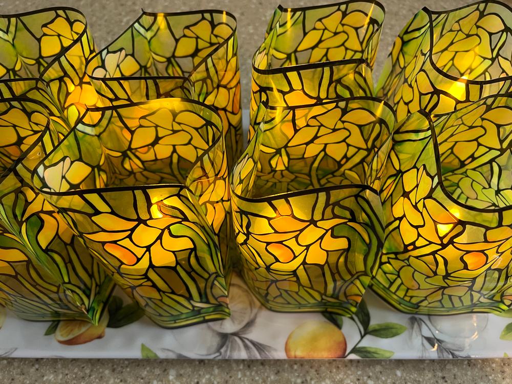 Louis C. Tiffany Daffodils Luminaries - 4 Per Pack - Customer Photo From Joanne Meder