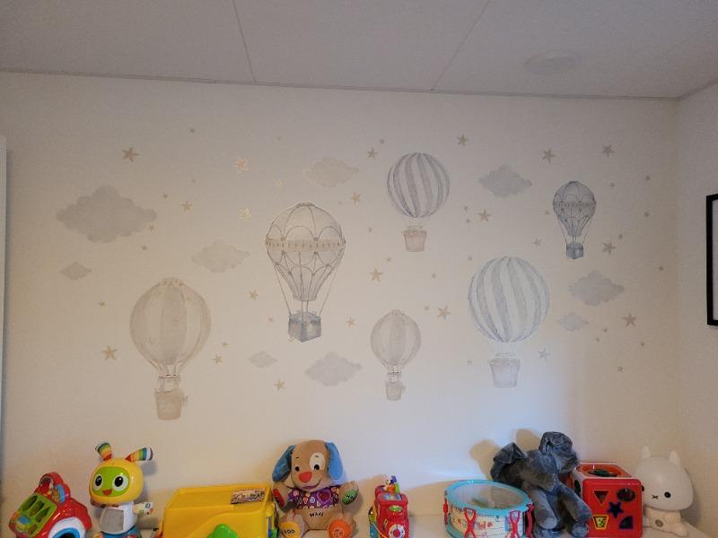 Wallsticker - Skyer / Balloner / Stjerner - Customer Photo From Louise Muff Jacobsen
