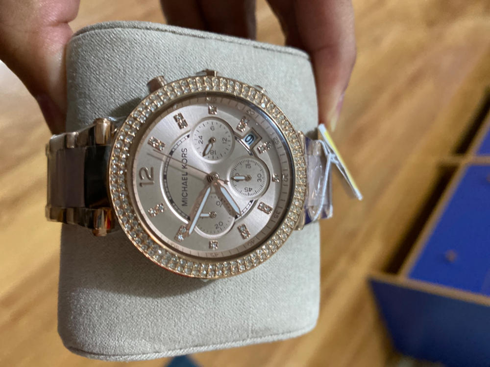 Michael Kors Parker Chronograph Watch MK5896 - Rose Gold - Customer Photo From Anil Karnavat