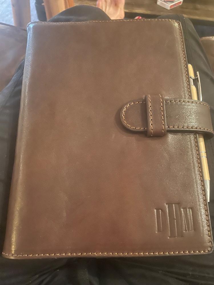 Refillable Leather Day Planner 2025 (Med A5 size) - Customer Photo From Shelly Houck