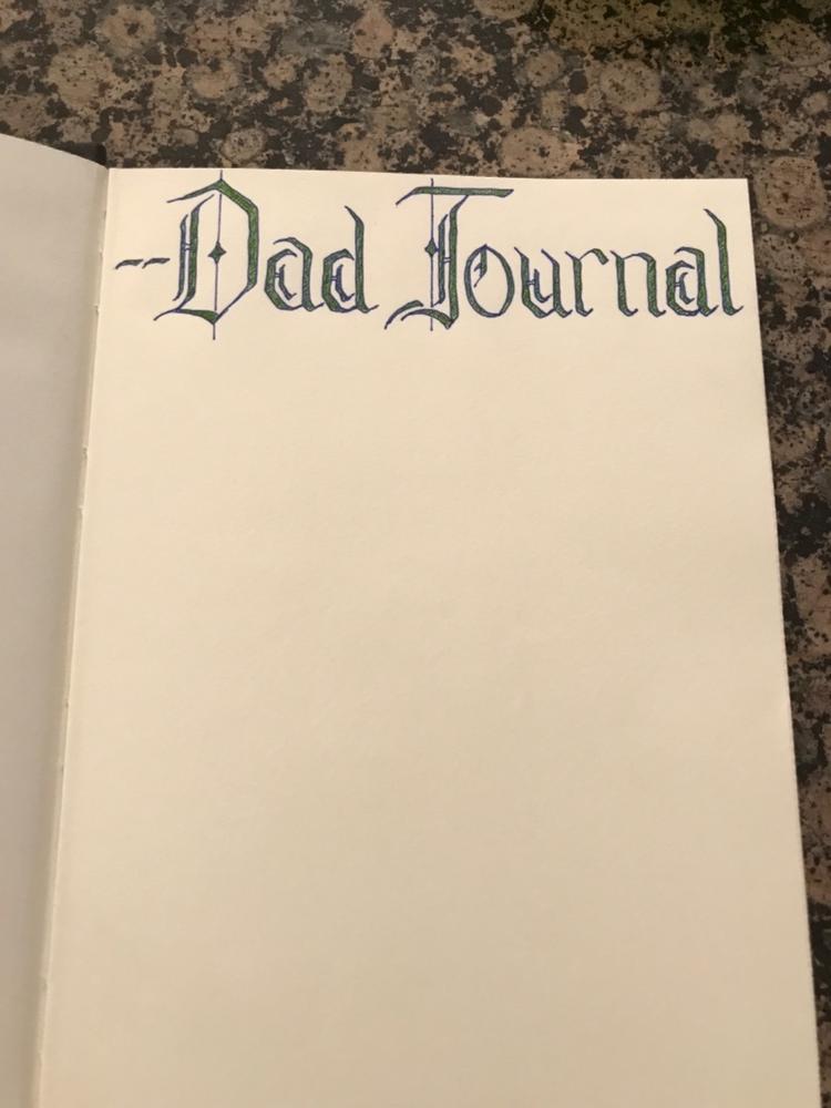 Extra Thick Leather Journal - 600 pgs (in 2 colors) - Customer Photo From david b.