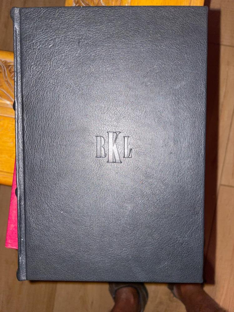 Classic Leather Journal With Hand Cut Pages - Customer Photo From Richard K.