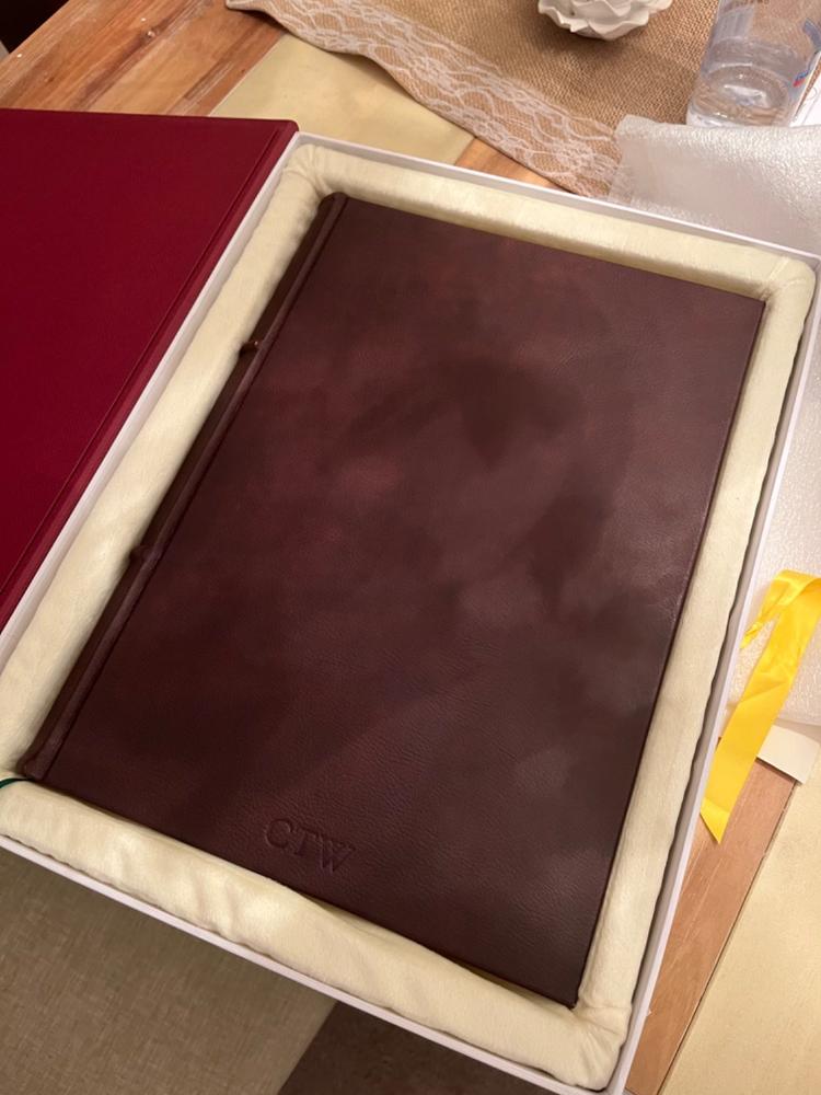 Classic Leather Journal With Hand Cut Pages - Customer Photo From Anonymous