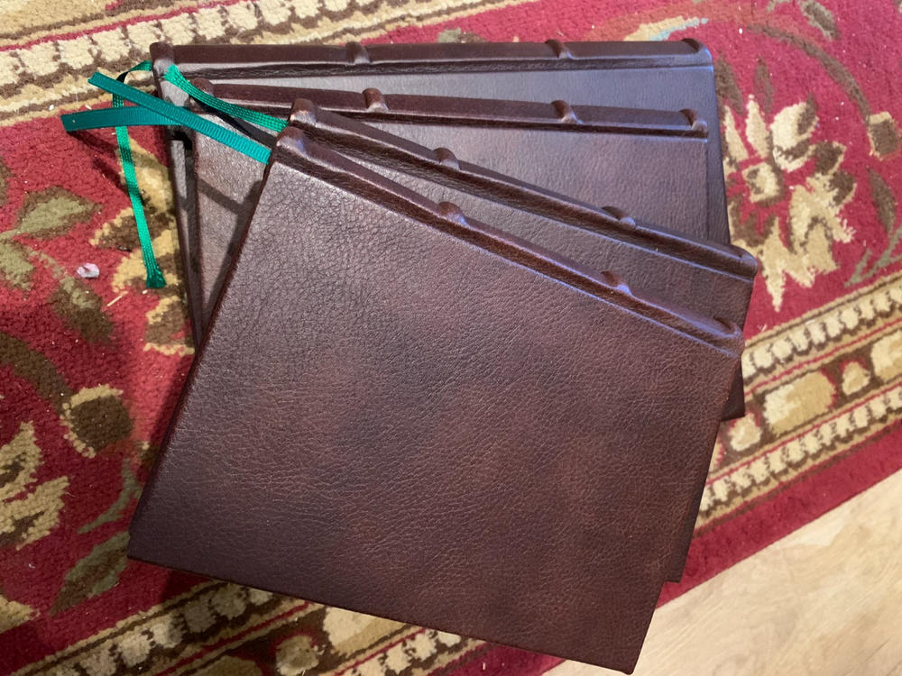 Classic Leather Journal With Unlined Pages - Customer Photo From Mark R.