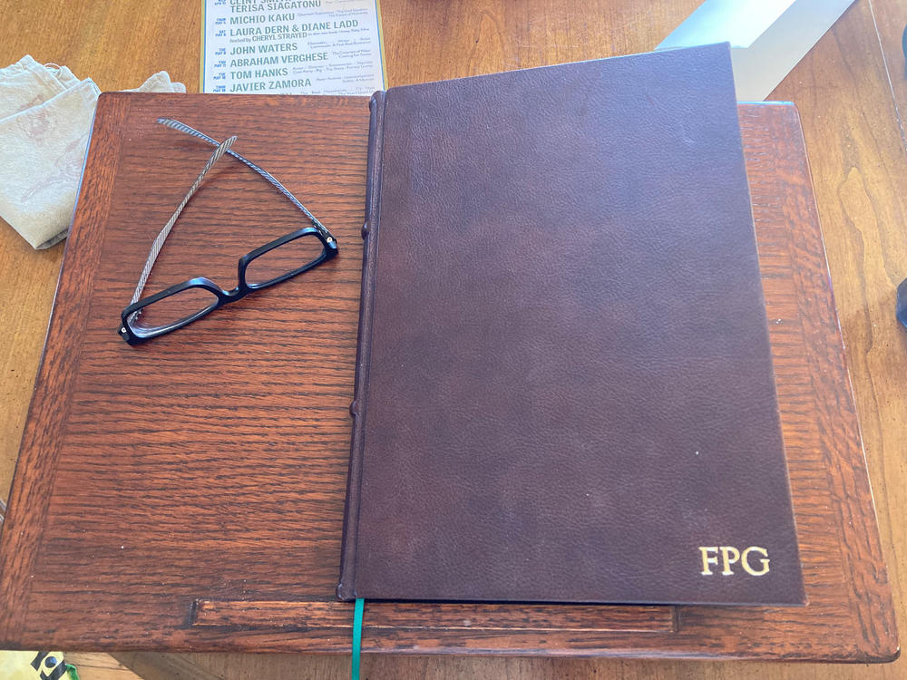 Classic Leather Journal With Unlined Pages - Customer Photo From Frederick G.