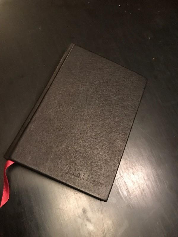 Black Leather Journal - Hardcover, Ruled Pages - Customer Photo From Jay M.