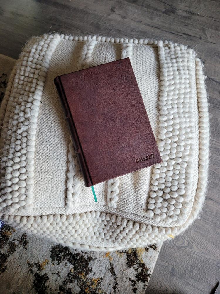 Classic Handmade Leather Journal Refillable (3 Sizes) - Customer Photo From Randel L.