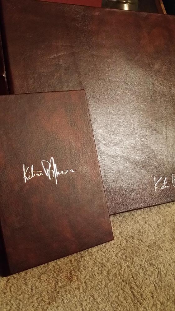 Classic Handmade Leather Journal Refillable (3 Sizes) - Customer Photo From Katrina J.