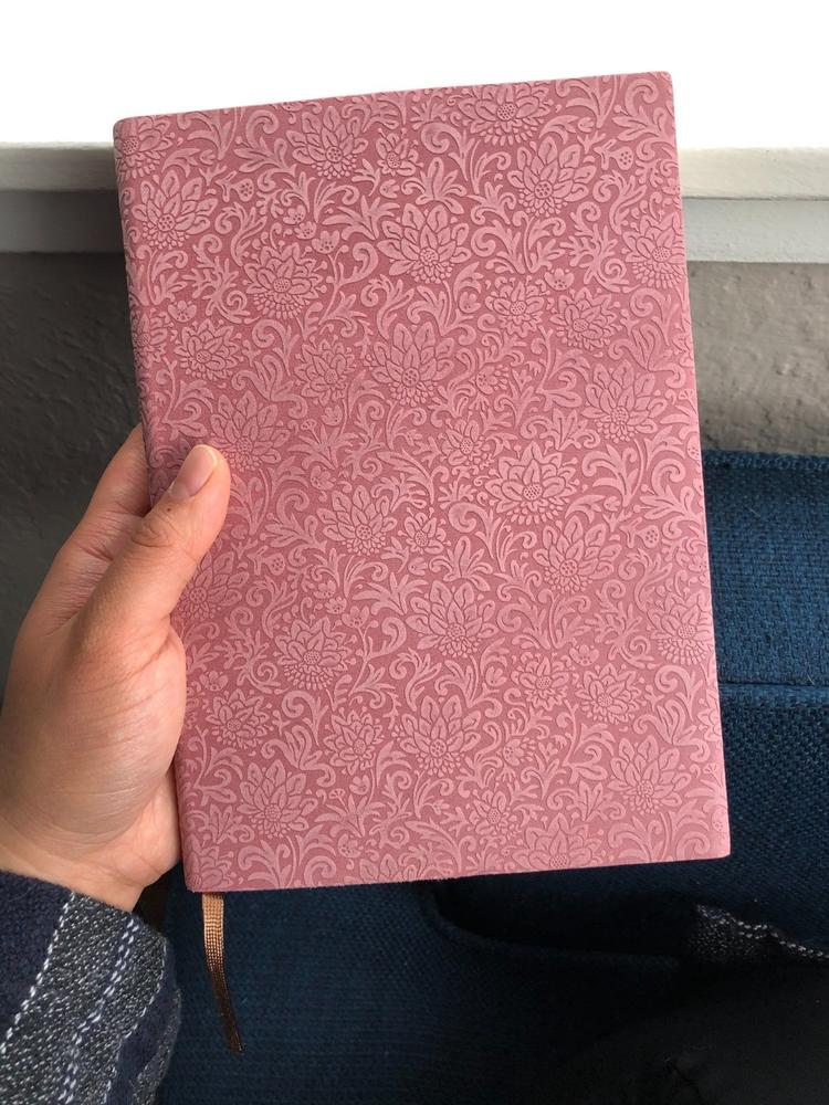 Fiori Suede Notebook - Ruled Pages (in 5 colors) - Customer Photo From Anonymous
