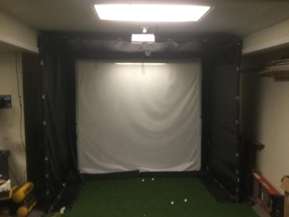 Golf Simulator Projector Ceiling Mount - Customer Photo From Russell F.