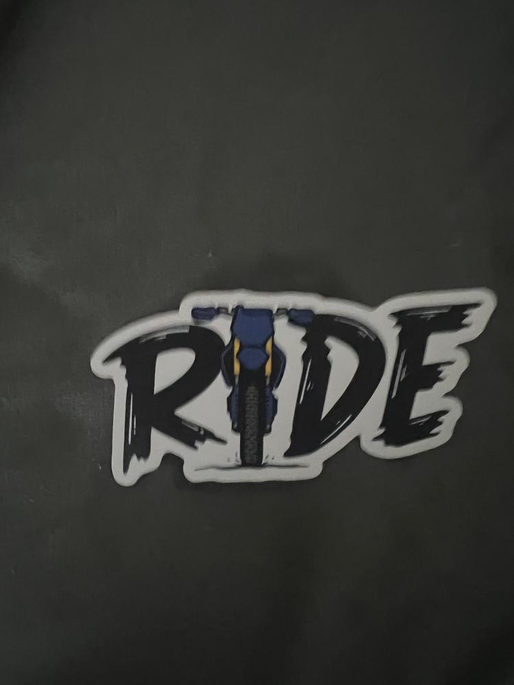 Ride Sticker - Customer Photo From Shelby Moran