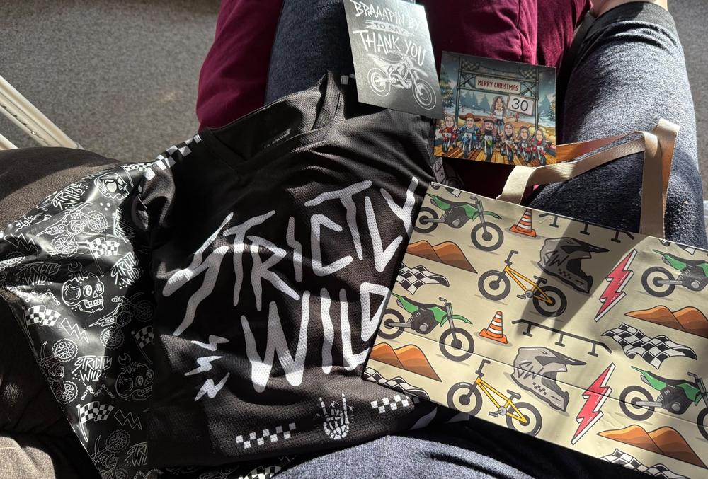 Radical Rider Gift Bag - Customer Photo From Sarah Helman