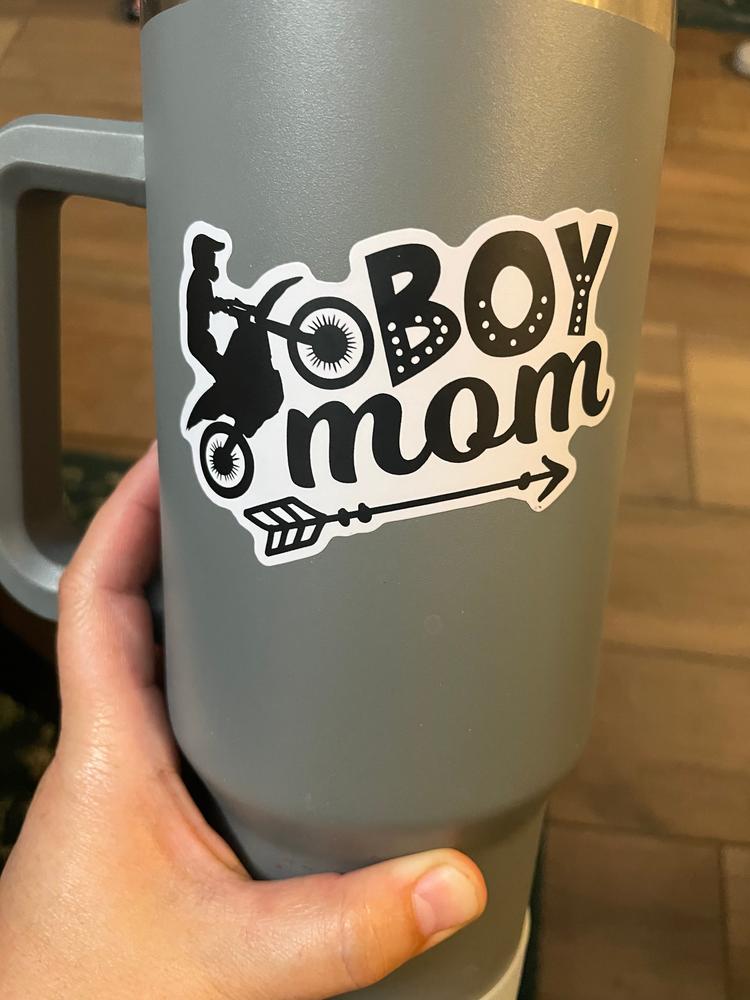 Boy Mom Sticker - Customer Photo From Nicole B 