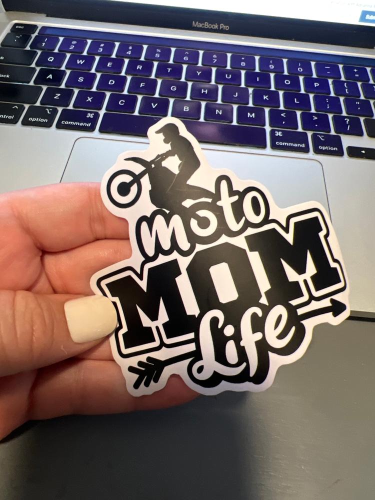 Moto Mom Life Sticker - Customer Photo From Cassie Medbery