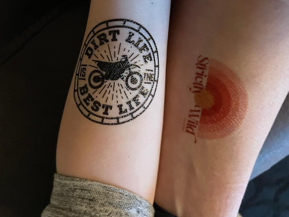 Temporary Tattoo Sheets - Customer Photo From Tara K.