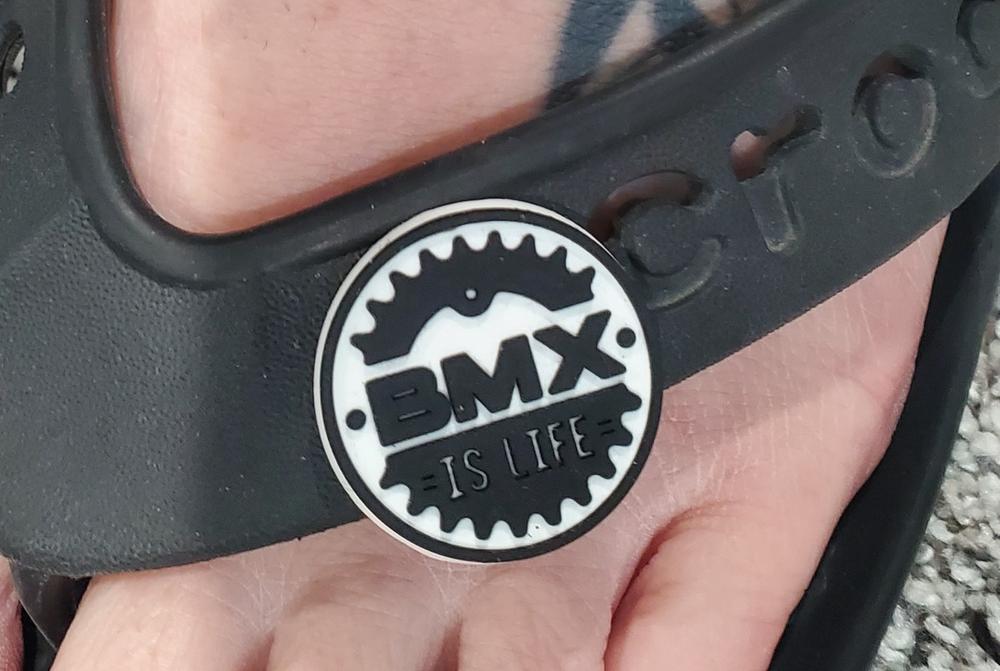BMX Is Life Croc Charm - Ready To Ship - Customer Photo From Samantha Reynolds