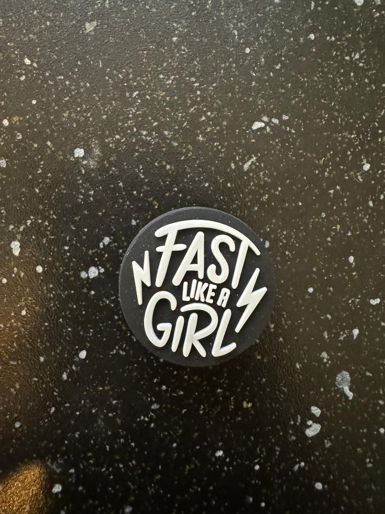 Fast Like A Girl Croc Charm - Customer Photo From Whitney B