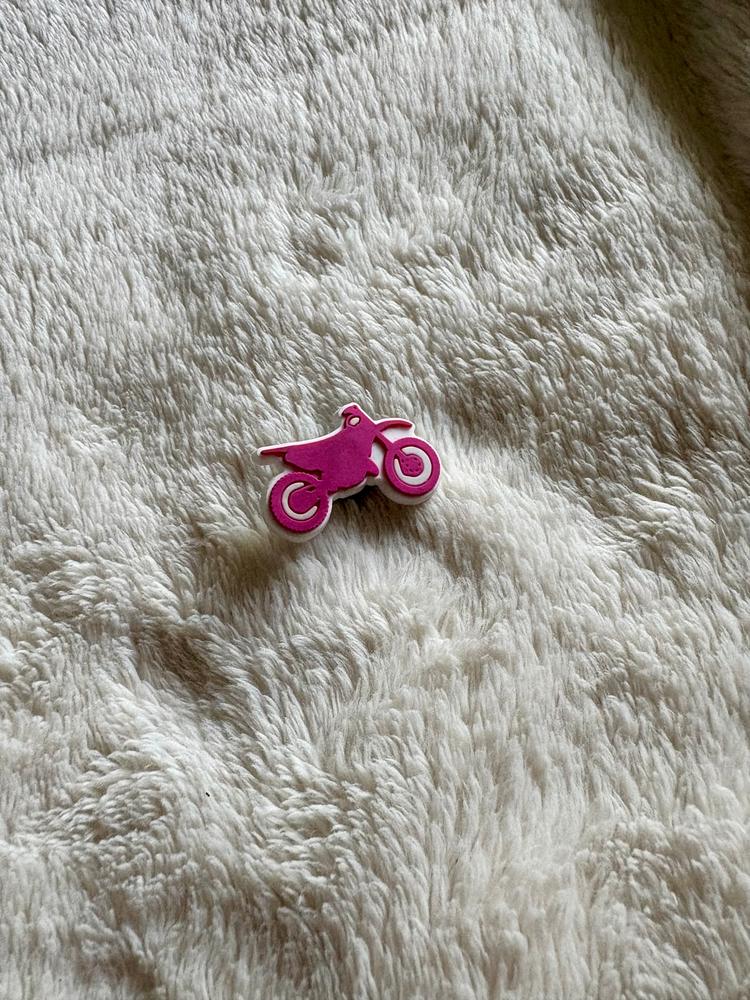 Pink Dirt Bike Croc Charm - Customer Photo From Sierrah Cram