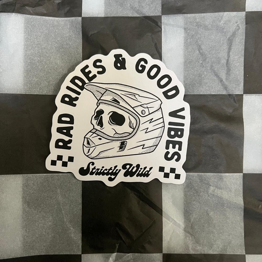 Rad Rads & Good Vibes Sticker - Customer Photo From Jess