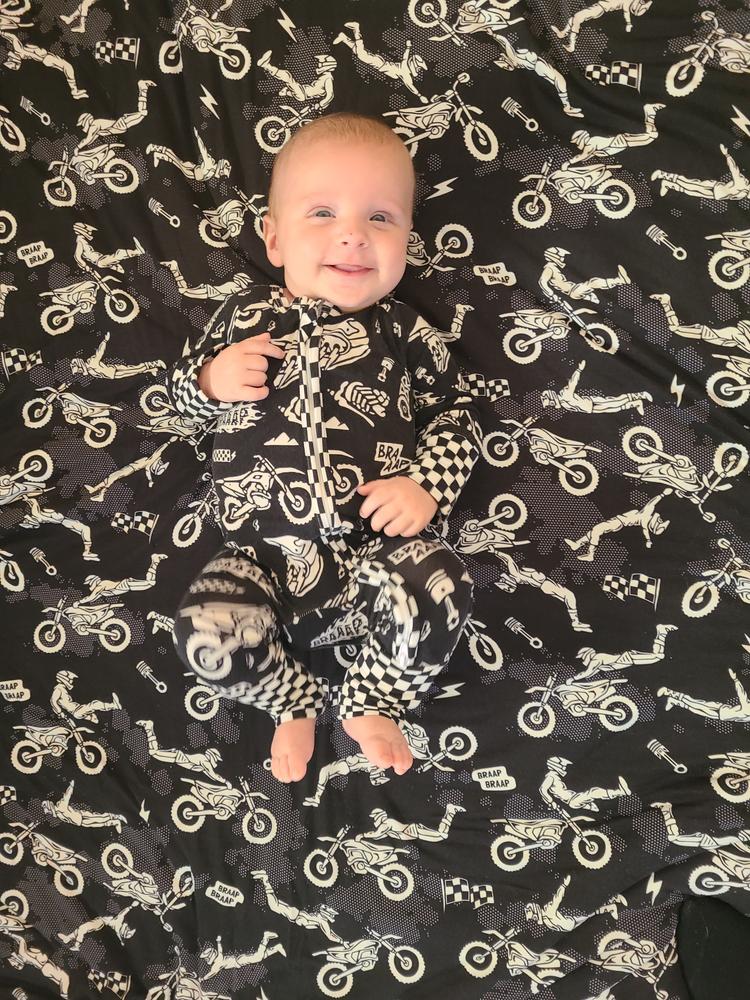 Lightning Speed Zip Up Pajamas - Customer Photo From Ashleigh 