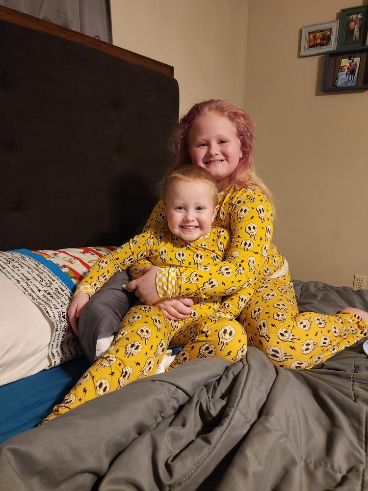Sunny Side Up 2 Piece Pajamas / Ready To Ship - Customer Photo From Great quality 
