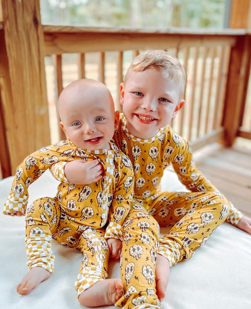 Sunny Side Up 2 Piece Pajamas / Ready To Ship - Customer Photo From Cecily Bailey