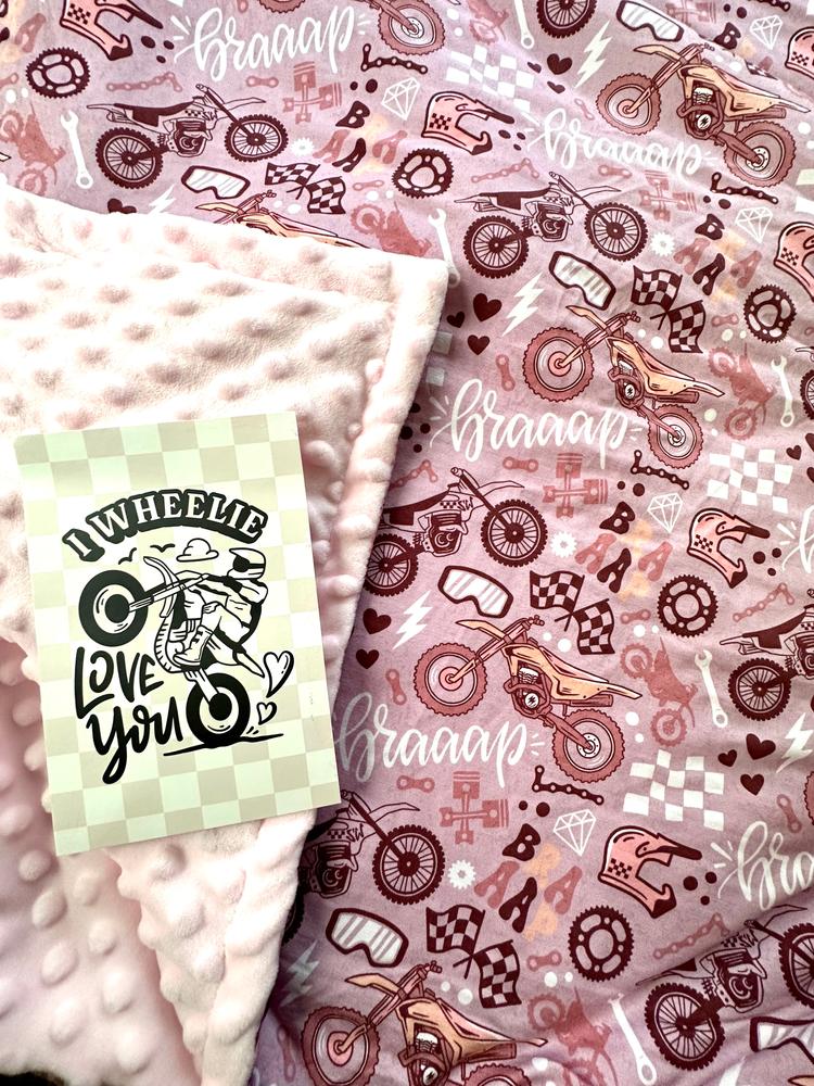 Braaap Like A Girl Blanket / Ready To Ship - Customer Photo From Kendall