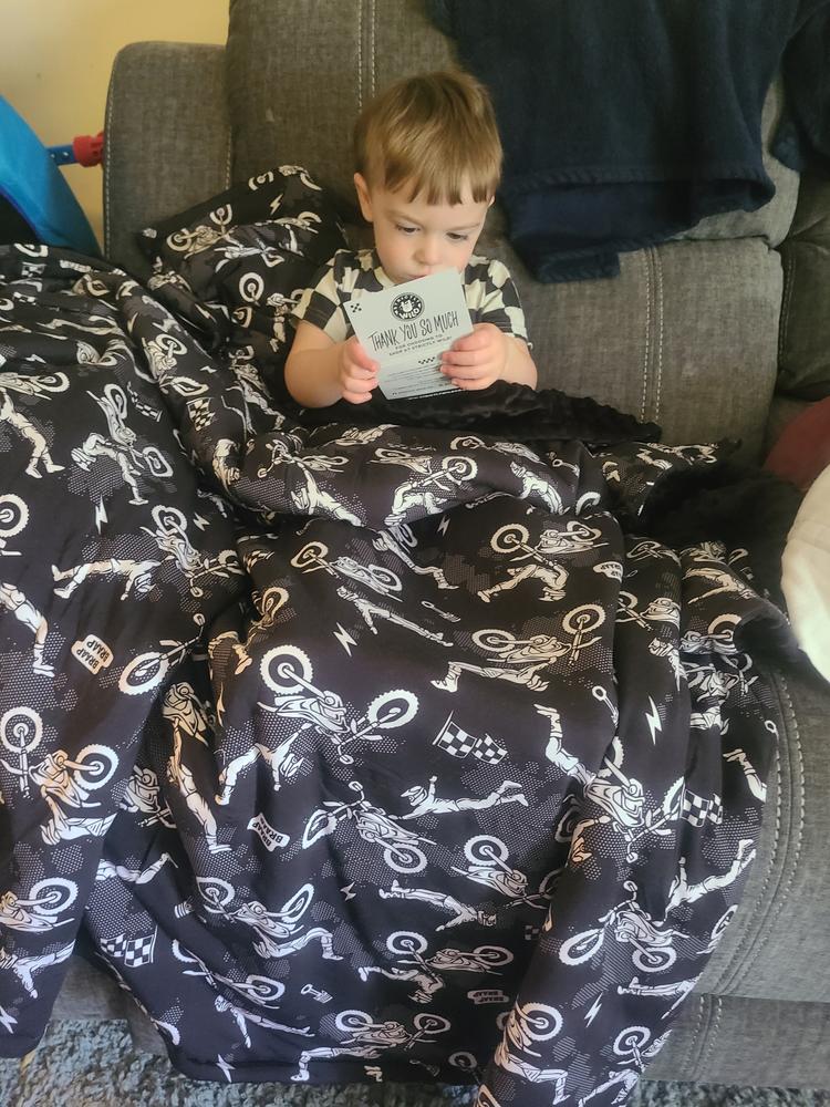 FMX Fury Blanket - Customer Photo From Tanya