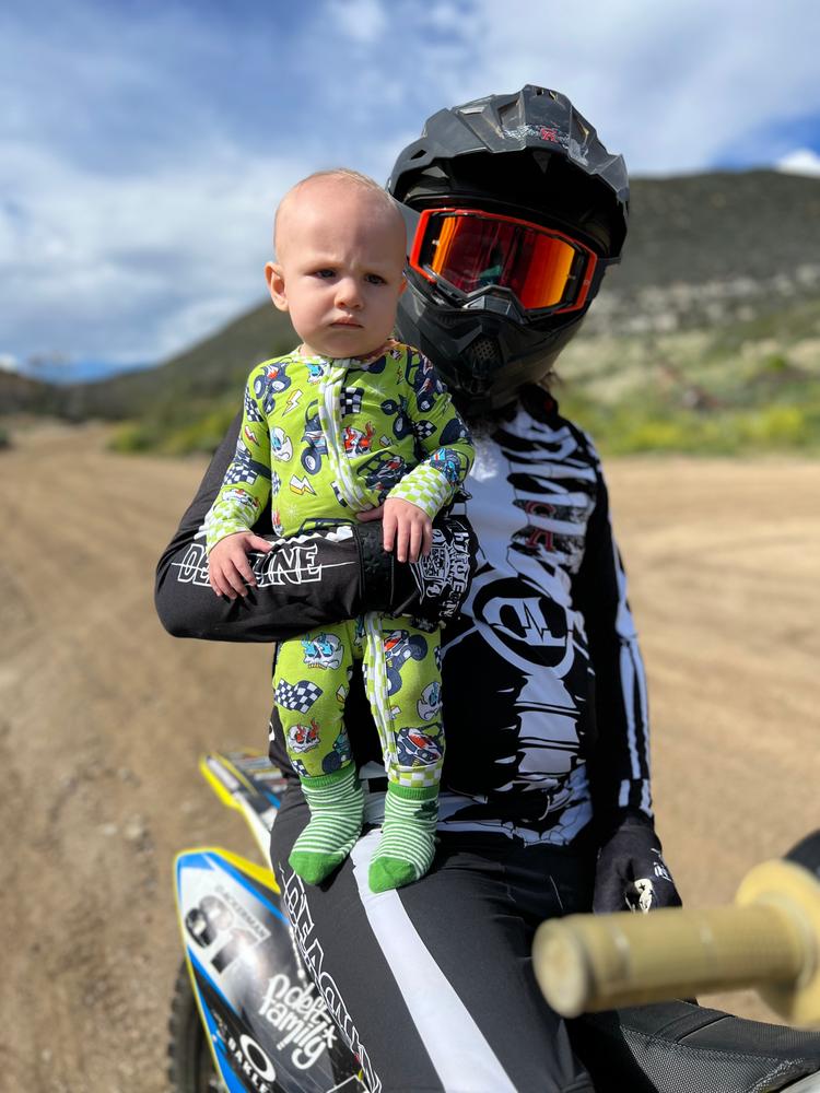 Off-Road Dreamer Zip Up Pajamas - Customer Photo From Tara Neal 