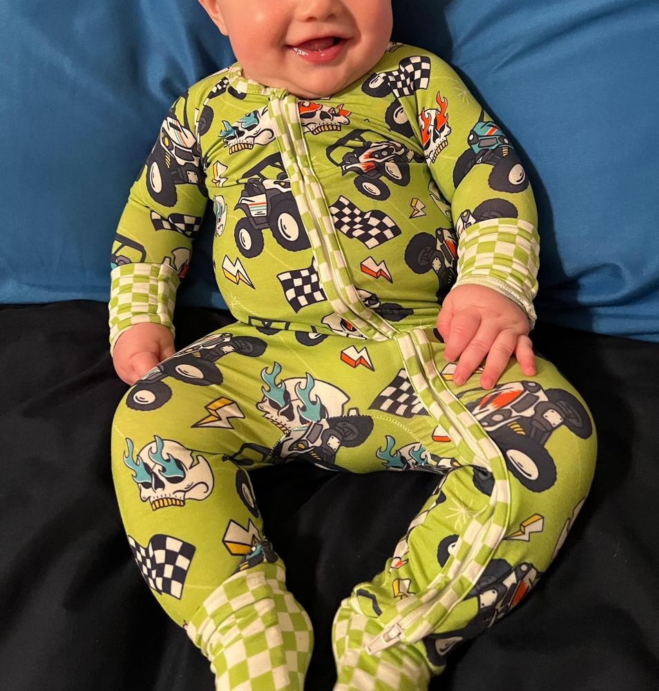 Off-Road Dreamer Zip Up Pajamas - Customer Photo From Kaylee E.