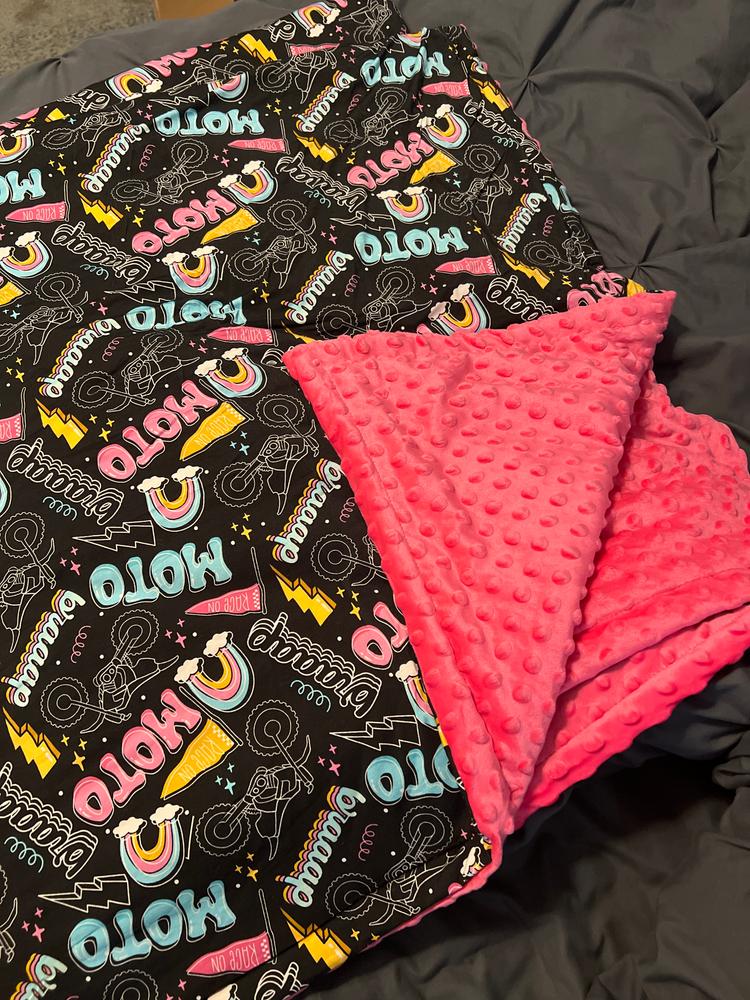 Moto Girl Blanket - Customer Photo From McKenna Wiseman