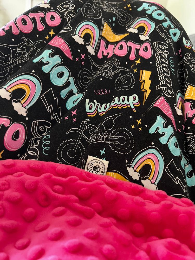 Moto Girl Blanket / SIGN UP FOR RESTOCK NOTIFICATION - Customer Photo From Rachel Delfino