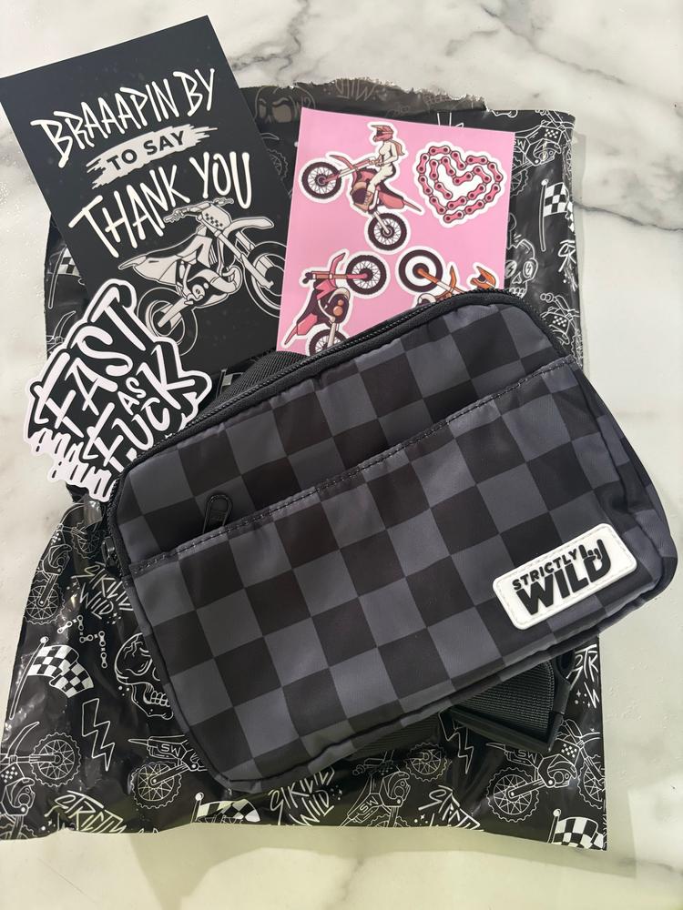 Chasing Checkers Cross Body + Fanny Pack - Customer Photo From Leah W.