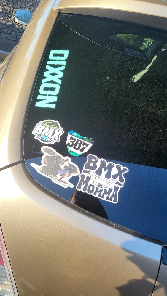 BMX Momma Sticker - Customer Photo From Jessie Murray