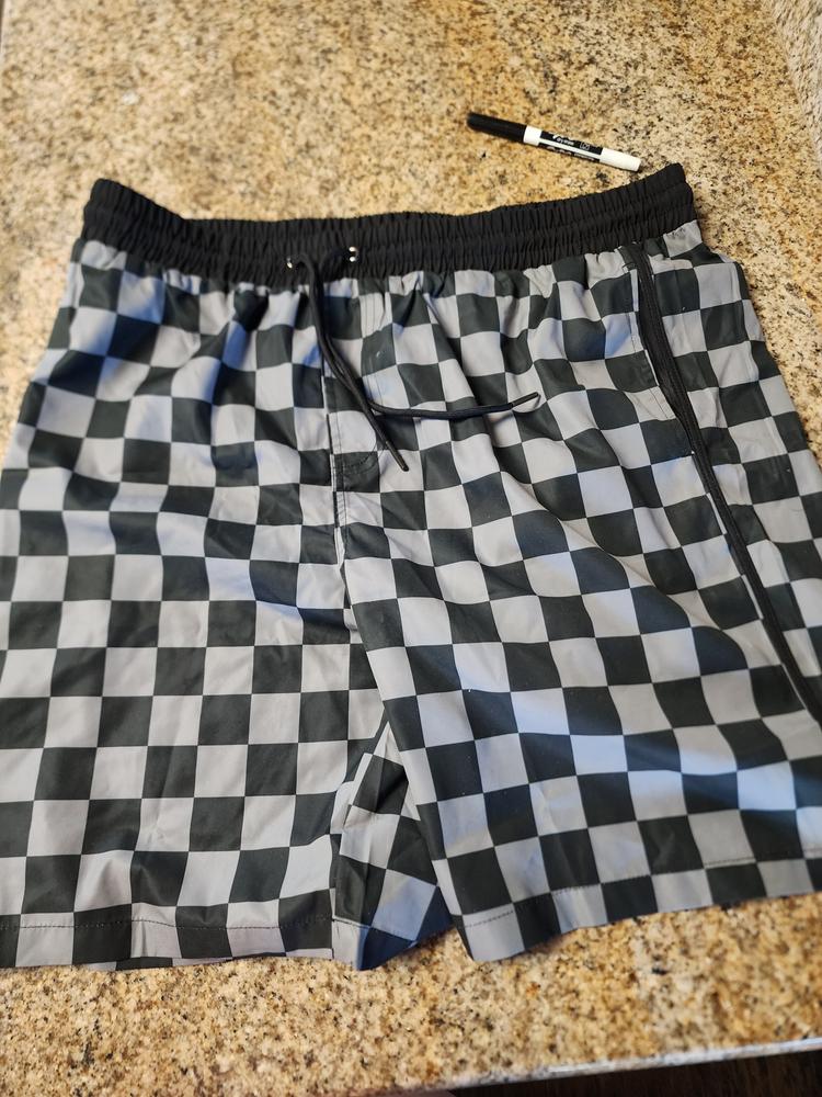 Chasing Checkers Board Short - Customer Photo From Destine Mccause