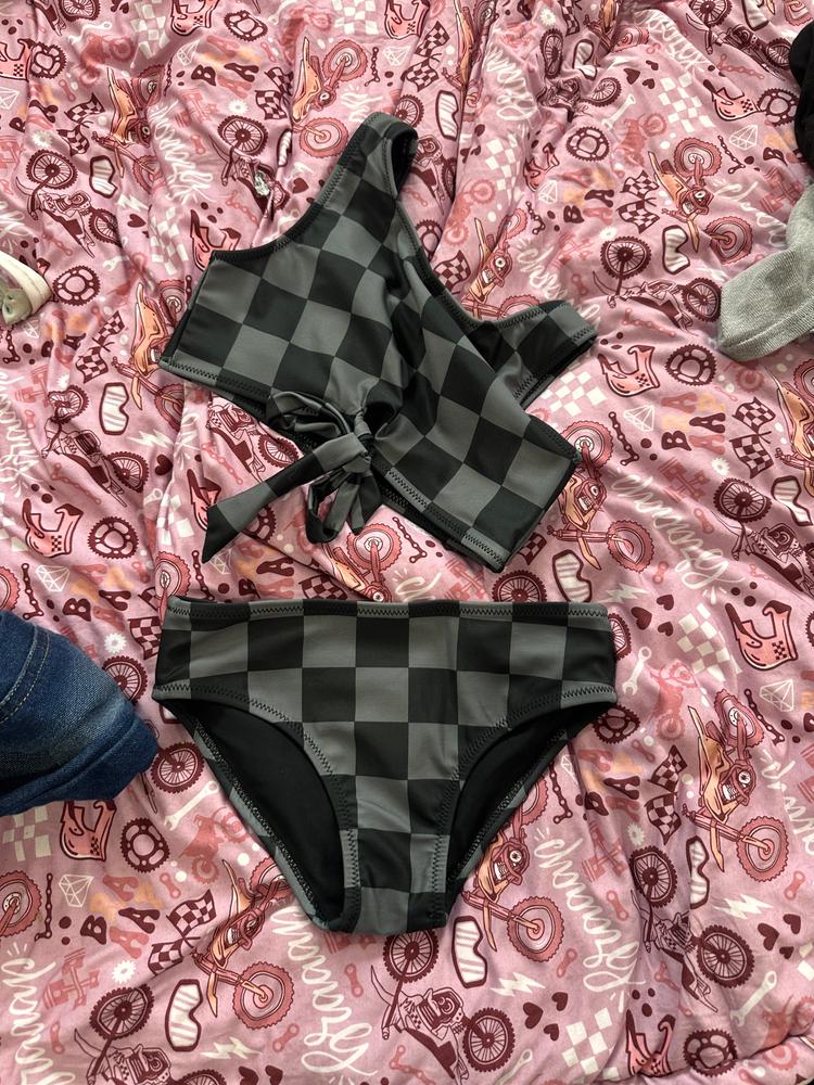 Chasing Checkers Girls 2 Piece - Customer Photo From Jenna Kalin