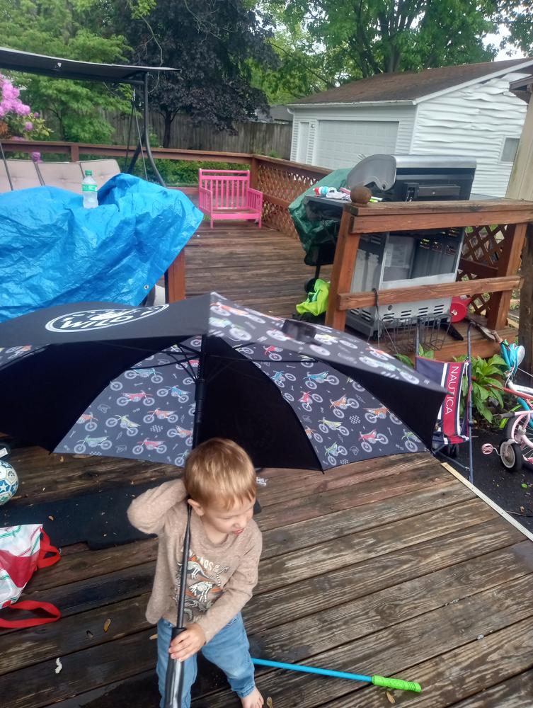 Bike Life Umbrella - PREORDER (Begin Shipping To You May 10 - 17) - Customer Photo From Stacey Ann Kalinoski