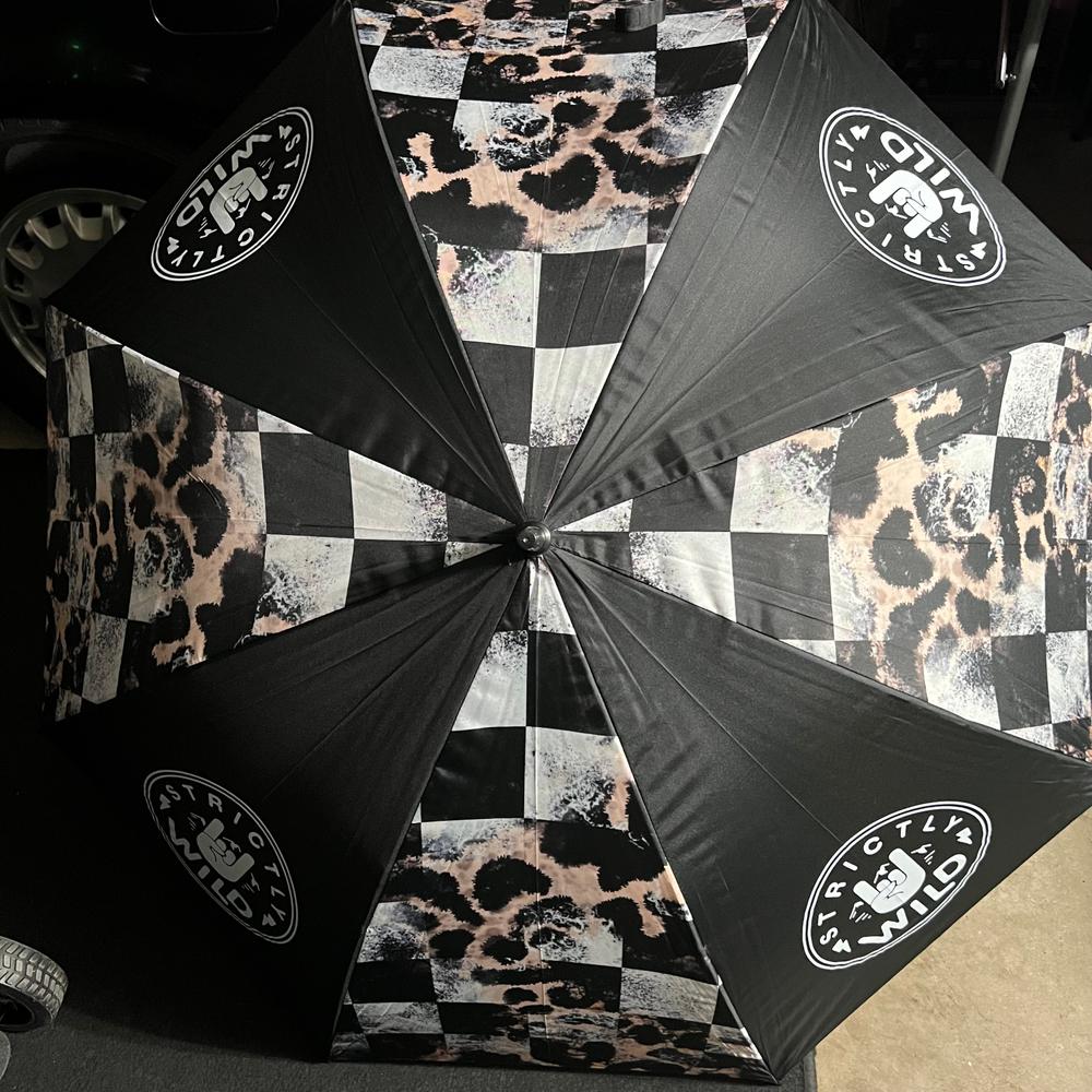 Leopard Checker Umbrella (CANNOT SHIP WITH ANYTHING BUT CROC CHARMS & STICKERS!!!) - Customer Photo From Jess