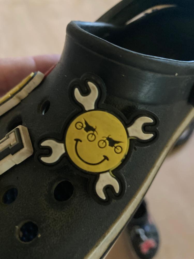 Smiley Wrench Croc Charm - Customer Photo From Mackenzie 