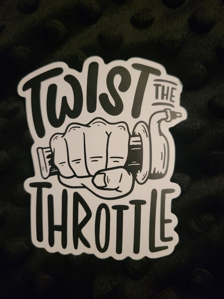 Twist The Throttle Sticker - Customer Photo From Melissa