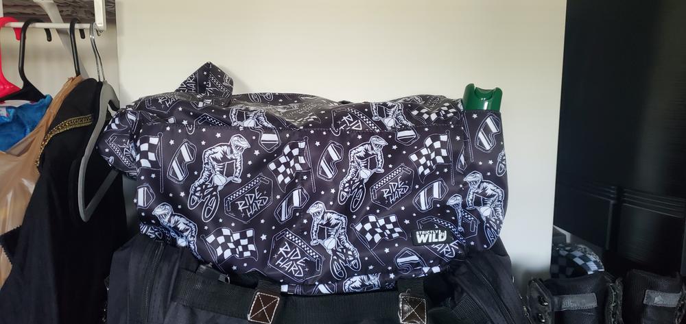 Ride Hard BMX Beach Bag - Customer Photo From Samantha Reynolds