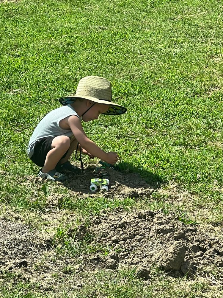 Retro Dirt Bike Checks Straw Hat - Customer Photo From Madi