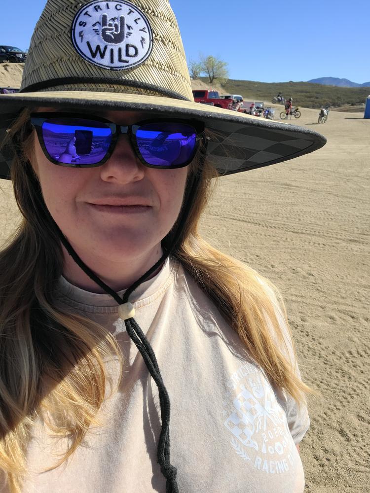 Stealth Checker Straw Hat - Customer Photo From Whitney