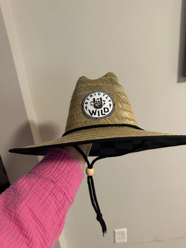 Stealth Checker Straw Hat - Customer Photo From Beena S. 