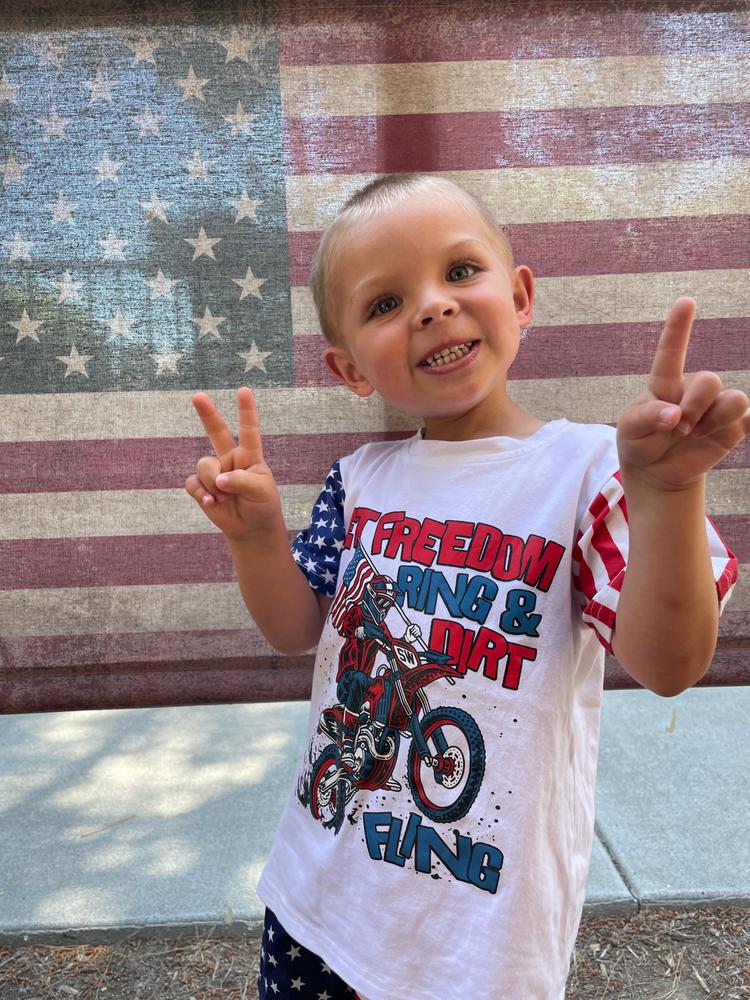 Let Freedom Ring & Dirt Fling T-Shirt - Customer Photo From Maggie B.