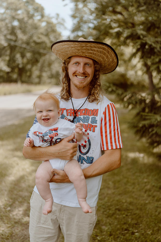 Let Freedom Ring & Dirt Fling T-Shirt Romper - Customer Photo From Ashly