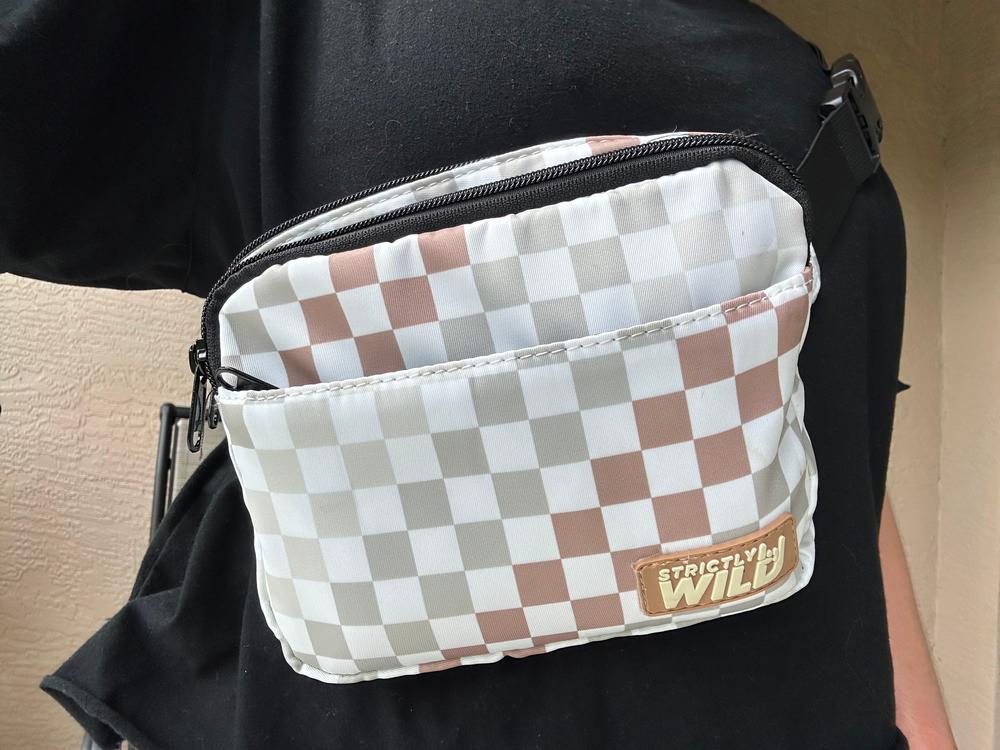 Neutral Checker Cross Body Bag - Customer Photo From Kaity