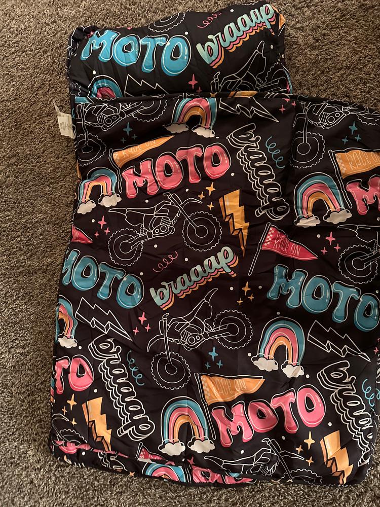 Moto Girl Nap Mat - Customer Photo From Catelyn Schwanger