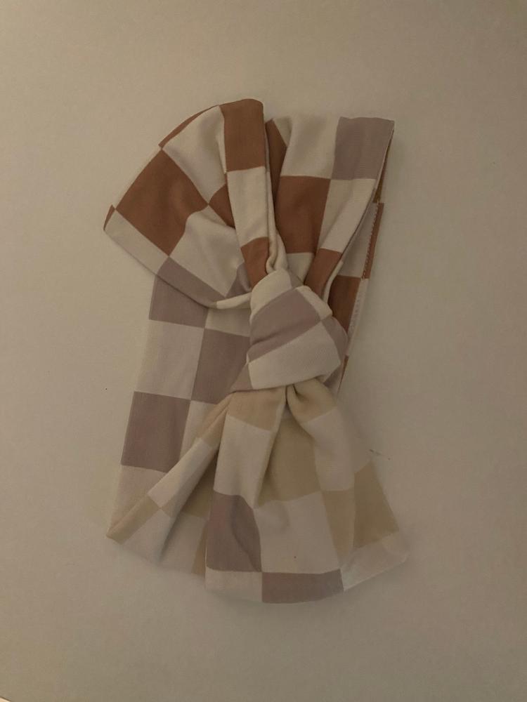 Neutral Checker Bow - Customer Photo From Haileigh