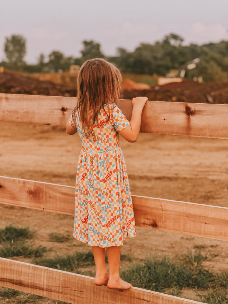 Summertime Braaap Twirl Dress / PREORDER (begin shipping to you September 20 - September 27) - Customer Photo From Ashley h